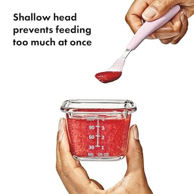 OXO Tot On-The-Go Feeding Spoon - Blossom - Image 2