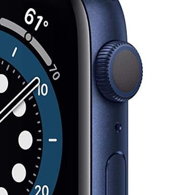 Apple Watch Series 6 (GPS, 44mm) - Blue Aluminum Case with Deep Navy Sport Band (Renewed) - Image 2