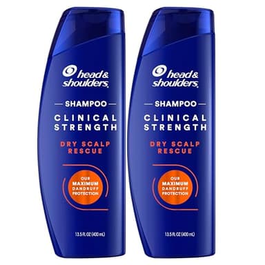 Head & Shoulders Clinical Dandruff Defense + Dry Scalp Rescue Shampoo 13.5 oz Twin Pack - Image 1