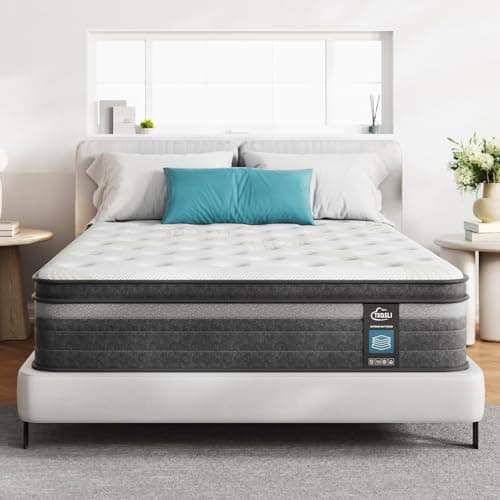 TeQsli Queen Mattress, 10 Inch Queen Mattress Hybrid, Gel Memory Foam with Queen Size Mattress in a Box & Individually Pocketed Springs for Pressure Relief - Image 1