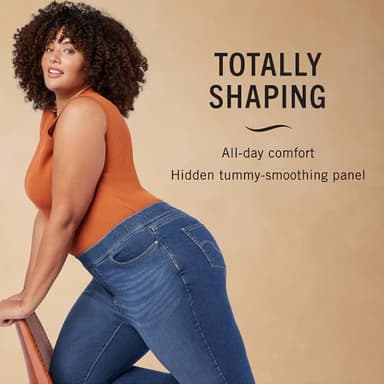 LEVI STRAUSS SIGNATURE Gold Women's Totally Shaping Pull-On Bootcut Jeans High-Rise Stretch Denim (Also Available in Plus Size), Point Bonita 5d, 16 Regular - Image 4