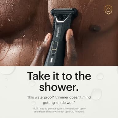 MANSCAPED® The Lawn Mower® 5.0 Ultra Groin & Body Hair Trimmer – Dual-Head SkinSafe® Trimmer & Foil Blades, Waterproof Wet/Dry Groomer, USB-C Rechargeable with Travel Case, Men’s Ball Shaver, Black - Image 3