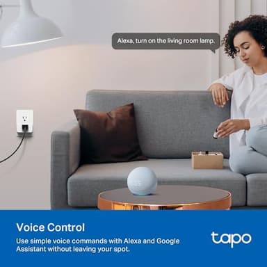 TP-Link 𝗧𝗮𝗽𝗼 Smart Plug Wi-Fi Mini, Energy Monitoring, Compatible with Alexa & Google Home & Samsung SmartThings, Timer, 15A/1800W Max, ETL Certified, 2.4G Wi-Fi Only, Tapo P115(4-Pack - Image 7