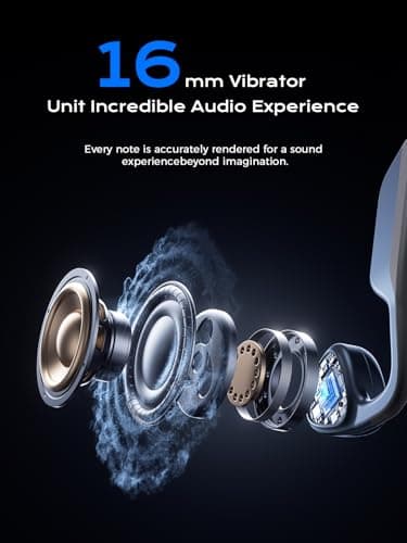 Hitarah Bone Conduction Headphones,Open Ear Headphones Bluetooth 5.3 with Mic,Bone Conduction Earbuds 12Hrs Playtime,IPX7 Waterproof Sport Wireless Headphone for Running,Gym,Walking,Cycling - Image 5