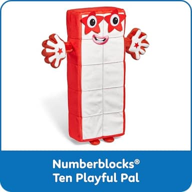 hand2mind Numberblock Ten Playful Pal, Plush Figure Toys, Numbers for Toddlers, Preschool Math Learning Toys, Stuffed Animal Plushies, Counting Blocks, Soft Stuffies, Kids Birthday Gifts - Image 2