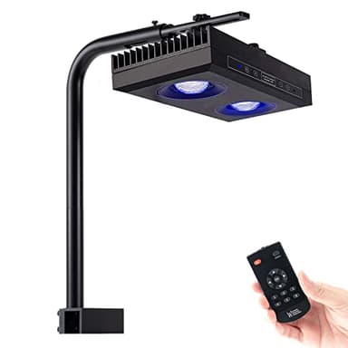 SMATFARM Aquarium Light - 95 Watt Sunrise Sunset Moonlight, Group Control Program Coral Reef Light Dimmable Full Spectrum for Marine Tanks,Saltwater Tank Light with Timer (Brackets) - Image 1