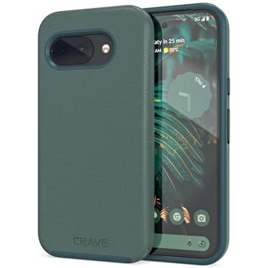 Crave Dual Guard Compatible with Google Pixel 9a Case, Shockproof Protection Dual Layer Case for Google Pixel 9a - Forest Green - Image 1