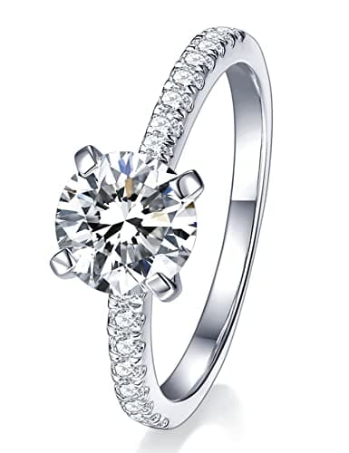IMOLOVE Moissanite Engagement & Wedding Rings - 1CT Promise Rings-70A - Image 1