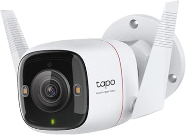 Tapo TP-Link ColorPro Wi-Fi Outdoor Camera | Plug-in | Daylight Clarity at Night | 2K QHD | Person/Pet/Vehicle Detection | Local/Cloud Storage | 127° FOV | Built-in Siren C325WB - Image 7