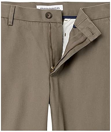 Amazon Essentials Men's Straight-Fit Wrinkle-Resistant Flat-Front Chino Pant, Taupe, 32W x 32L - Image 5