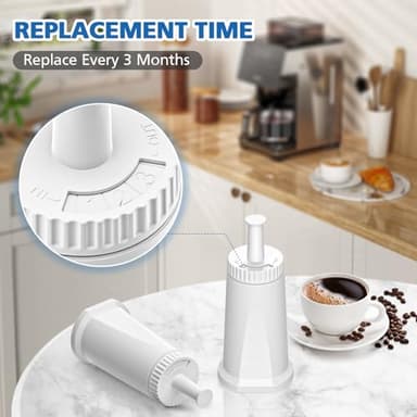 Replacement Water Filter for Breville Barista Touch Espresso Machine BES880 BES881, Barista Pro BES878, Oracle Touch BES990, Oracle BES980, Dual Boiler BES920 Bambino ClaroSwiss Sage, BES008WHT0NUC1 - Image 6