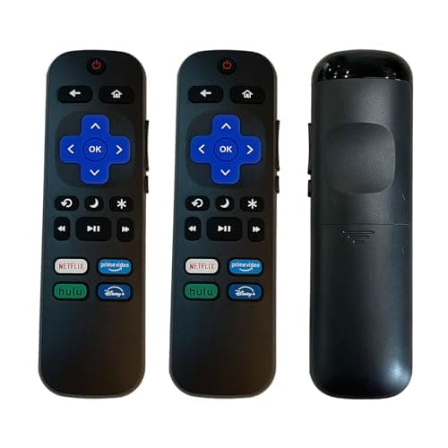 Roku Remote Replacement Compatible for TCL Roku/Hisense Roku/Onn Roku/Sharp Roku/Element Roku/Westinghouse Roku/Philips Roku/Insignia Roku/Jvc Roku/RCA Smart TVs(2 Pack) - Image 1