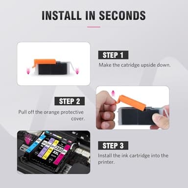 ALLWORK CLI-281XXL Compatible for Canon 281 TR8620a Ink Cartridges CLI-281XXL CLI-281 XXL to use with TR8620 TS7520 TS9520 TS9521C TR8520 TS6220 TS6320 TS8220 (3-Packs Black) - Image 6