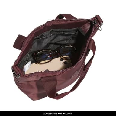 adidas Small Tote Mini Bag for Women and Men, Premium/Aurora Ruby Red, One Size - Image 3