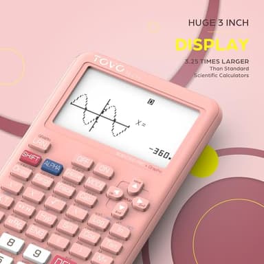 TOVO Scientific Calculator with Graphing Functions, Multiple Modes, 360 Functions, Large Screen, Intuitive Interface for Beginners, High School & Advanced Courses, TS-259 (Developed by CATIGA) - Image 6