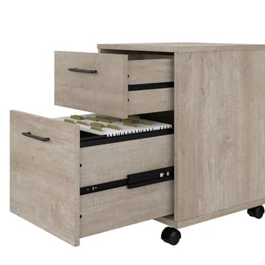 Bush Furniture Key West 2 Drawer Mobile File Cabinet, Rolling File Cabinet for Home Office - Image 4