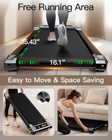 Walking Pad with Incline, Akluer Incline Treadmills for Home, 2.5 HP Under Desk Treadmill Small with Remote Control, Walking Pad Small Treadmill with LED Display - Image 6