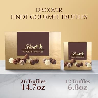 Lindt Gourmet Chocolate Truffles Gift Box, Assorted Chocolate Candy for Mother's Day Gifts, 26 Count, 14.7 oz. Box - Image 7