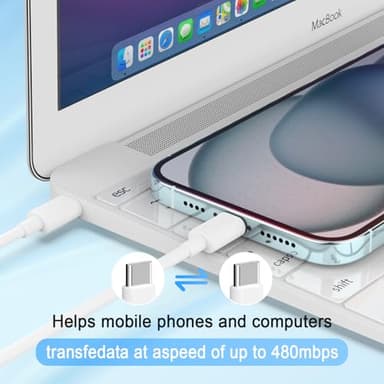 iPhone 17 16 15 Charger, USB C Charger, 4-Pack Fast Wall Charging, USB-C Chargers Block (4-Pack 6 ft Cable Included) for iPhone 17 Pro/Pro Max Air/16 15 Pro/Pro Max/Plus/iPad Pro/AirPods Samsung - Image 5