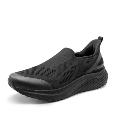 ALLSWIFIT Men's Hands-Free Slip On Walking Shoes Laceless Comfortable Tennis Sneakers,Size 13,All Black,SARR016M - Image 1