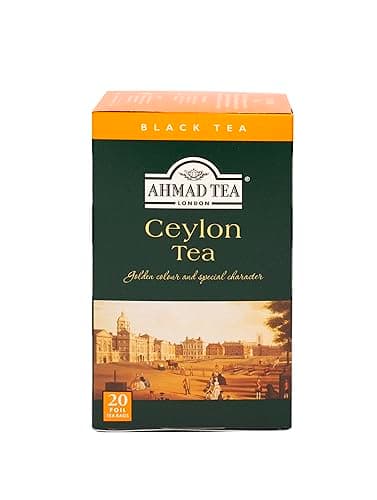 Ahmad Tea Black Tea, Ceylon Teabags, 20 ct (Pack of 1) - Caffeinated & Sugar-Free