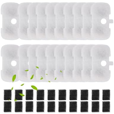 SORON 20 Packs Filter Replacement Compatible with PETLIBRO Cat Water Fountain PLWF005/PLWF105/PLWF115, Upgrade Replacement Filters Fit Pet libro Pet Water Fountain, Easy to Install - Image 1