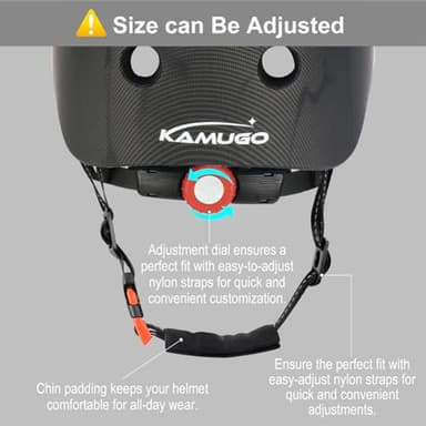KAMUGO Toddler Helmet Kids Bike Helmet for Girls Boys Ages 2-8 Years,Toddler Bicycle Helmet Suitable for Skateboard Scooter Roller Skating Inline Roller Skating - Image 5
