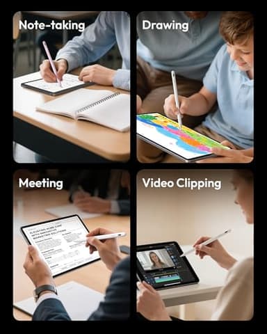 Metapen Pencil A8 for Apple iPad 2018-2025, (2X Faster Charge), Tilt Sensitivity, Pixel Precision, Stylus Pen for iPad 11/10/9/8/7/6th Gen, Pro 12.9/11/13-inch M4, Air 3/4/5/M2/M3, Mini 5/6th, White - Image 8