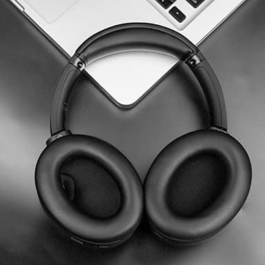 SOULWIT Replacement Earpads for Sony WH-1000XM4 (WH1000XM4) Headphones, Ear Pads Cushions with Noise Isolation Foam, Added Thickness, Without Affecting Sensor - Black - Image 3