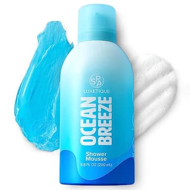 Spa Luxetique Body Wash, Jelly to Foam Shower Gel Mousse Moisturizing/Deep Clean/Refreshing/Sunscreen Cleaning, Natural Body Wash Paraben/Cruelty Free, Ocean Breeze Scent, 6.8 fl oz - Image 1