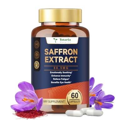 Organic Happy Saffron Supplements - 100% Organic Saffron Extract 88.5mg per Serving with Crocins, Safranal & Safromotivines for Better Mood, Energy, Eyes, Immunity, Blood, Men & Women, 60 Vegan Caps - Image 9