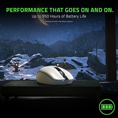 Razer Orochi V2 Mobile Wireless Gaming Mouse: Ultra Lightweight - 2 Wireless Modes - Up to 950hrs Battery Life - Mechanical Mouse Switches - 5G Advanced 18K DPI Optical Sensor - White - Image 4
