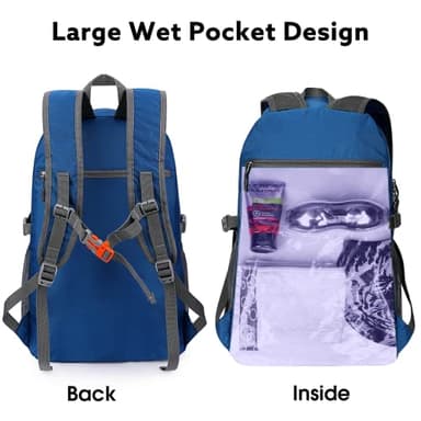 G4Free 40L Lightweight Packable Hiking Backpack, Waterproof Travel Daypack - Image 2