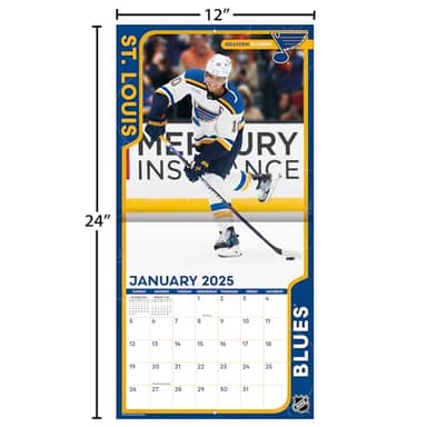 TURNER SPORTS St Louis Blues 2025 12x12 Team Wall Calendar (25998011955) - Image 6