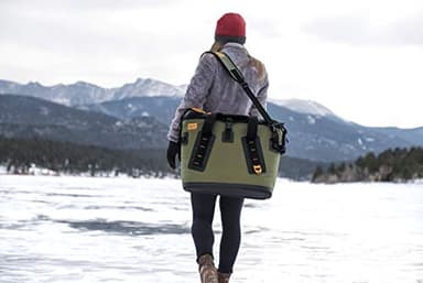 BUILT Large Welded Soft Portable Cooler with Wide Mouth Opening - Insulated and Leak-Proof Olive 5213958 - Image 9