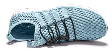 DLGJPA Women's Lightweight Quick Drying Water Shoes for Beach or Water Sports Slip On Walking Shoes Moonlight 7.5 Lightblue - Image 3