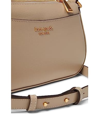kate spade new york Bleecker Saffiano Leather Small Crossbody Bag, Timeless Taupe - Image 5