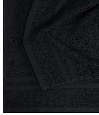 Utopia Towels Cotton Bleach Proof Salon Towel 16 by 27 inches, Bleach Safe Gym 100% Cotton Hand Towel, 24 Pack, Black - Image 8