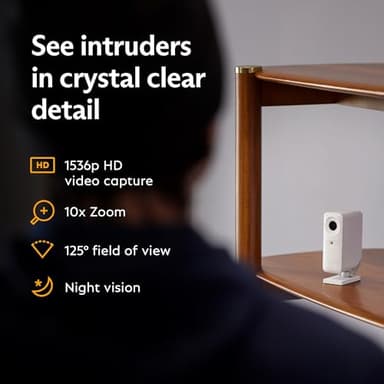 SimpliSafe Smart Alarm Wireless Indoor Security Camera - Image 9