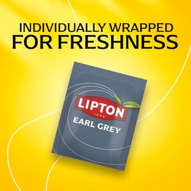 Lipton Earl Grey Tea Bags, Flavored Teabags, 120 Total Bags (20ct - Pack of 6) - Image 5