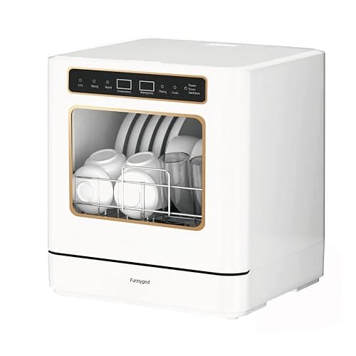 Dishwasher Countertop dishwasher Portable small automatic cleaning 4 cleaning modes and drying and disinfection mode Automatic water absorption and connection to the faucet - Image 1