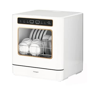 Dishwasher Countertop dishwasher Portable small automatic cleaning 4 cleaning modes and drying and disinfection mode Automatic water absorption and connection to the faucet - Image 1