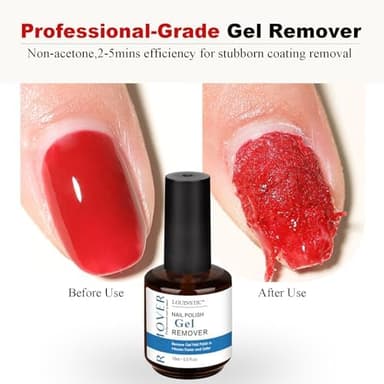 Gel Nail Polish Remover,Gel Remover for Nails No Need to Soak or Wrap, Quickly Remove Nail Polish in 2-5 Minutes, Professional Nail Remover Kit - Image 2