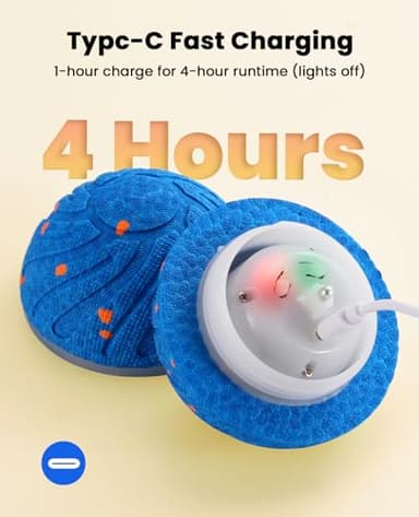 Xeuch Smart Interactive Dog Balls, Automatic Moving Ball for Medium and Large Dogs, E-TPU New Material, Motion Activated Rolling & Rotating Bouncy Toy for Dog Enrichment & Stimulation - Image 5