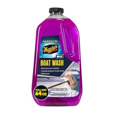 Meguiar's M43 Marine/RV Boat Wash, pH-Balanced Boat/RV Wash for Protecting Fiberglass and Gel Coat, Streak-Free Shine that Keeps Surfaces Clean and Protected, 64 Oz - Image 1