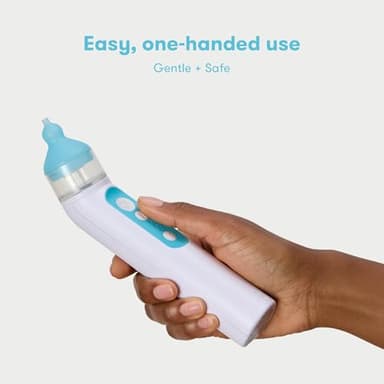 Frida Baby Electric NoseFrida Nasal Aspirator for Baby, Nose Sucker for Baby & Toddler, Upgraded Nasal Aspirator for Congestion + Allergy Relief with 3 Suction Levels, 2 Silicone Tips, USB - Image 5