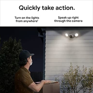 Google Nest Cam with Floodlight - Outdoor Camera - Floodlight Security Camera, White, 1 Count (Pack of 1) - Image 9