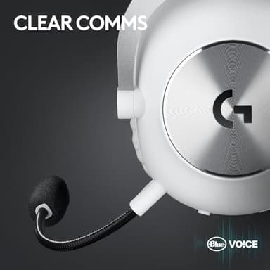 Logitech G PRO X 2 Lightspeed Wireless Gaming Headset: Detachable Boom Mic, 50mm Graphene Drivers, DTS:X Headphone 2.0—7.1 Surround, Bluetooth/USB/3.5mm Aux, for PC, PS5, PS4 - White (Renewed) - Image 8
