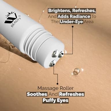 WBM Eye Cream with Metal Roller | Anti-Aging Eye Treatment for Dark Circles, Puffiness & Wrinkles | Hyaluronic Acid, Retinol & Niacinamide | Hydrating & Cooling Under Eye Cream | 20ml - Image 8