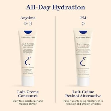 Embryolisse Lait-Crème Concentré Multifunction Daily Moisturizer, Makeup Primer, and Makeup Remover. French Face Cream With Shea Butter & Aloe Vera, Suitable for All Skin Types, 2.54 Fl Oz - Image 7